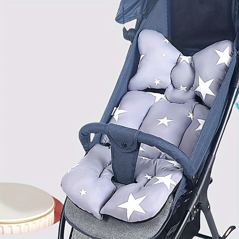 Breathable Soft Stroller Pad with Cute Pattern and Extra Thickness