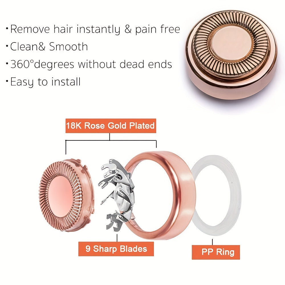 Facial Hair Removal Replacement Heads and Blades for Sensitive Skin