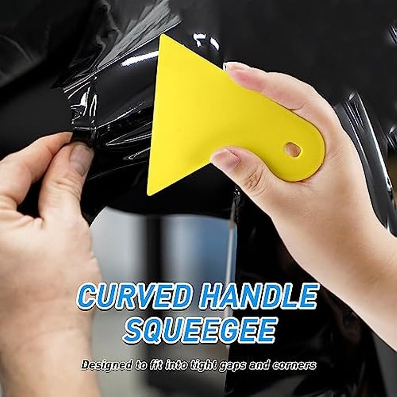 Professional Window Tint Vinyl Wrap Kit 14pcs Static Cling Easy Bubble-Free