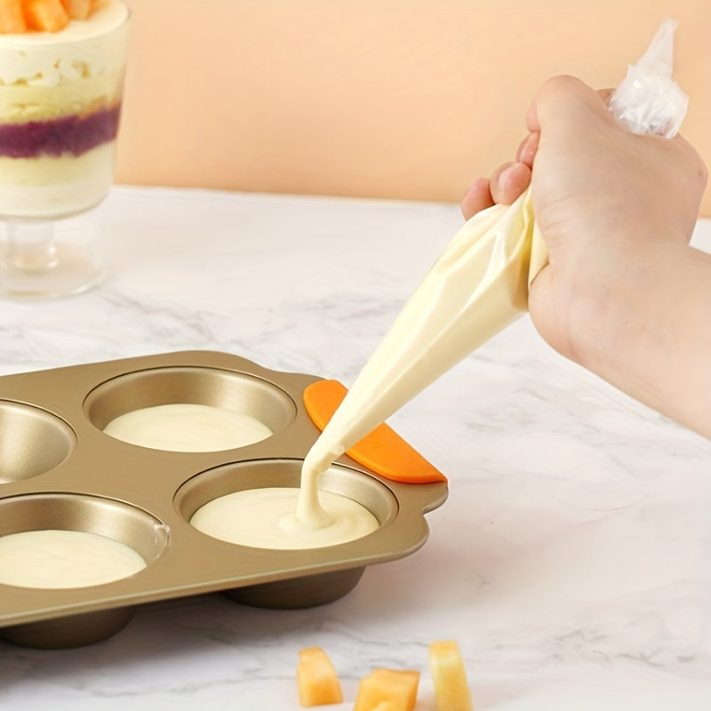 Pack of 100 Thickened Disposable Cream Piping Bags for Baking and Decorating