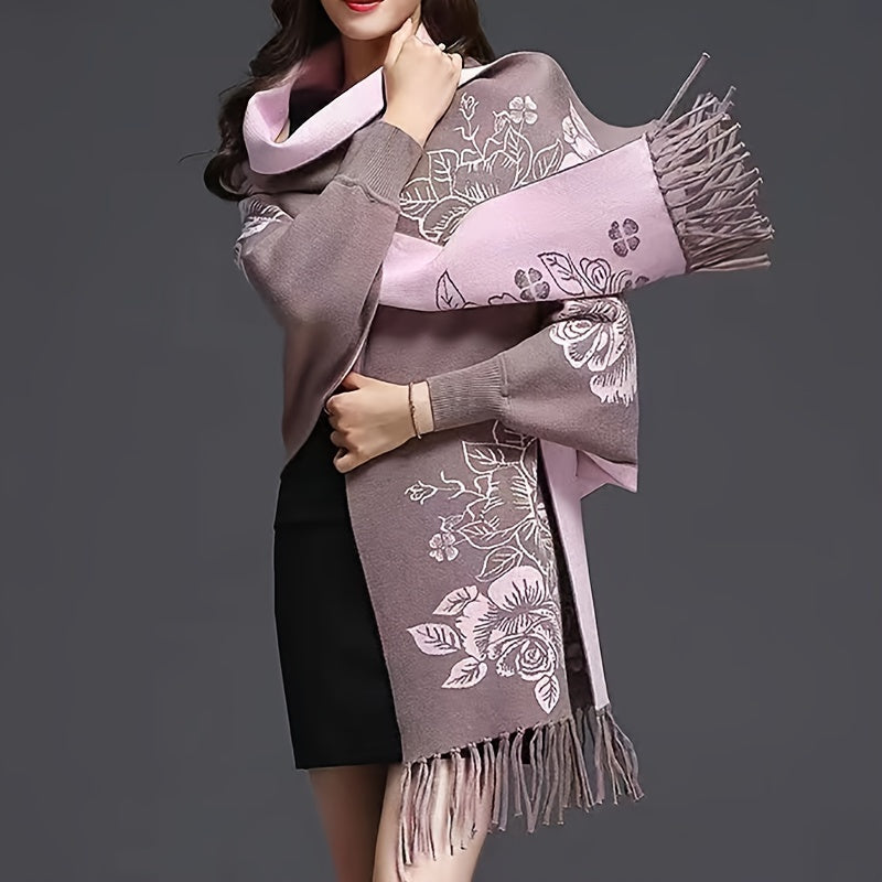 Women's Vintage Wool Shawl Coat for Autumn Winter Warm Stylish Cheongsam Alternative