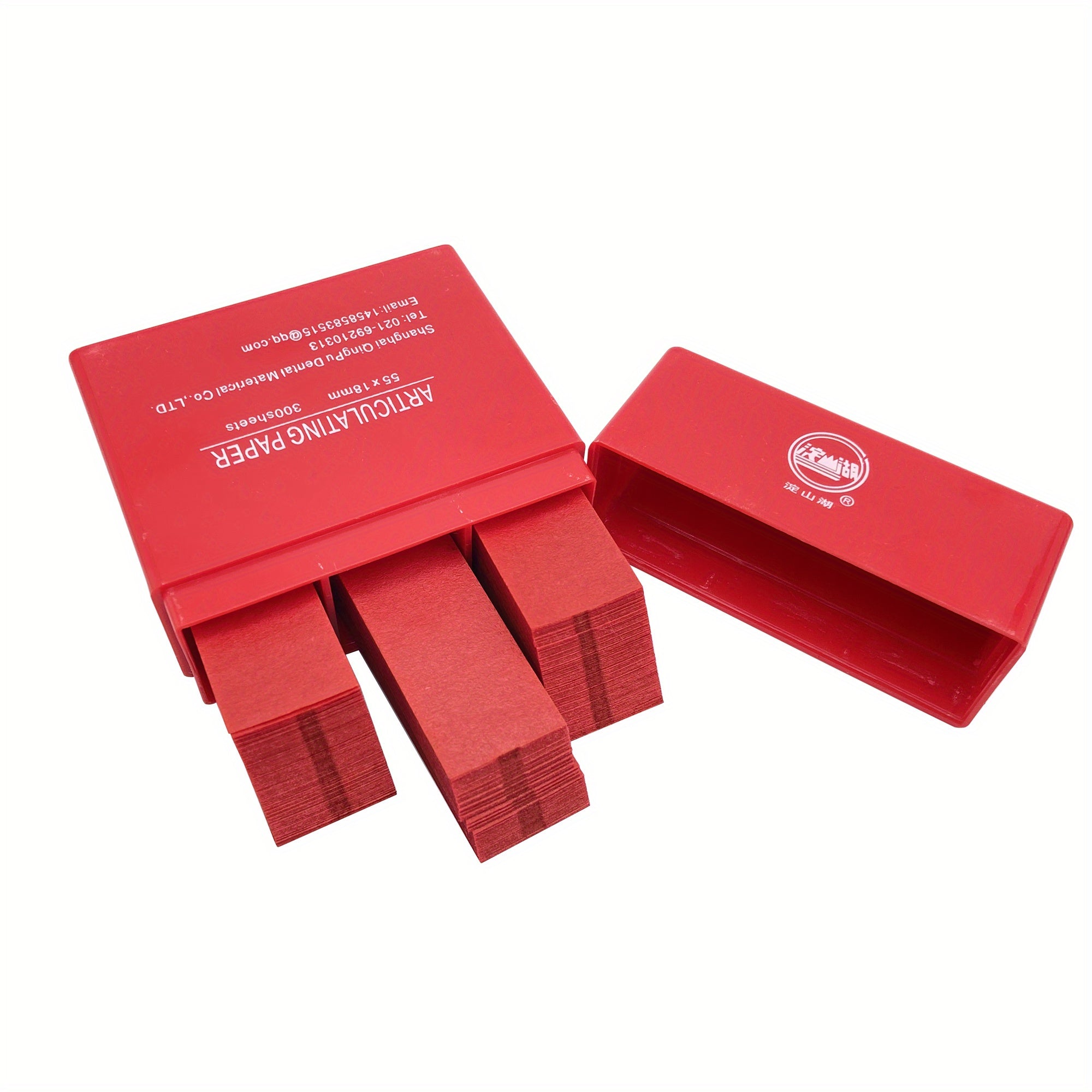 300 Sheets Dental Articulating Paper Red Blue 0.1mm Thick for Teeth Whitening and Oral Care