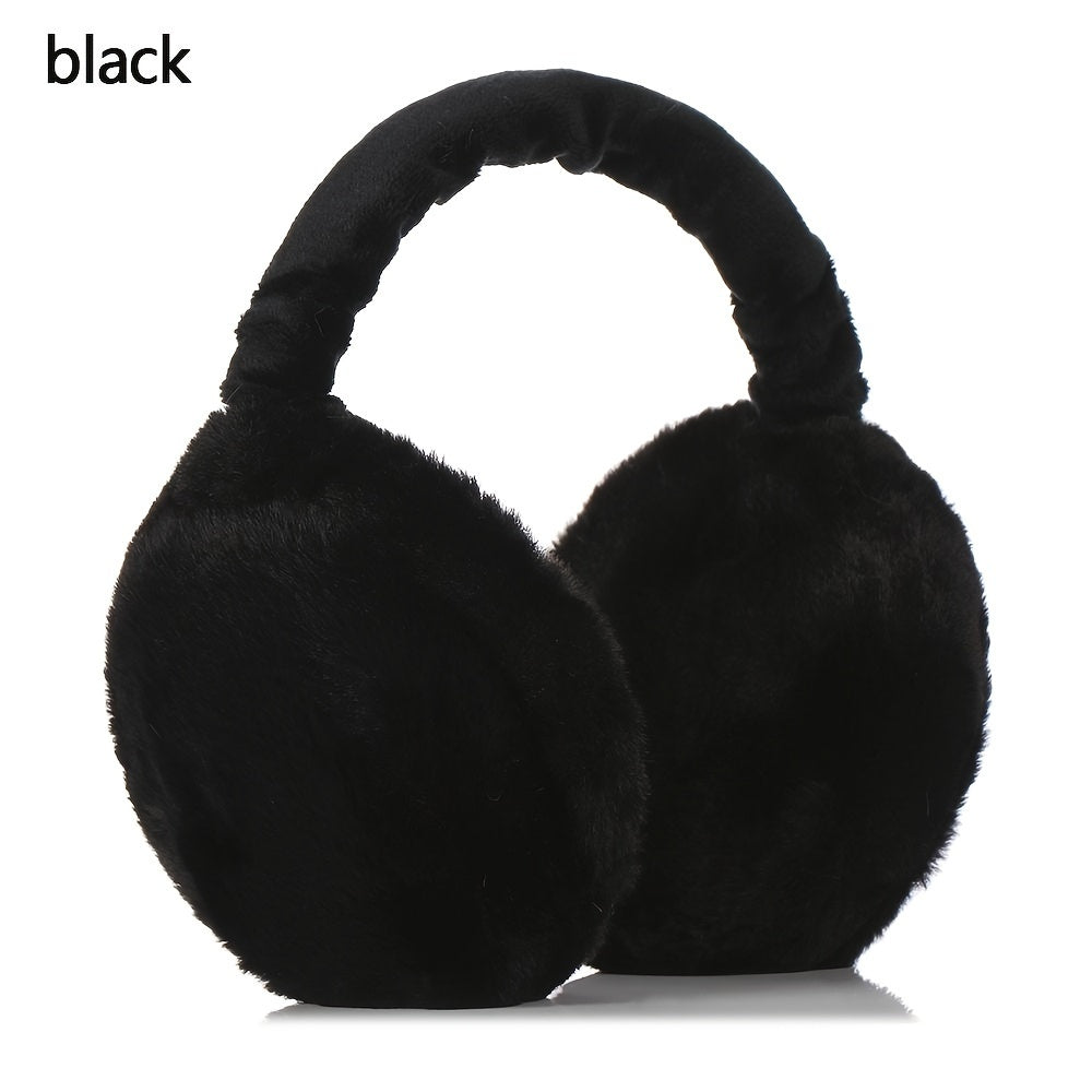 Unisex Plush Fleece Ear Muffs Foldable Coldproof Winter Ear Warmer