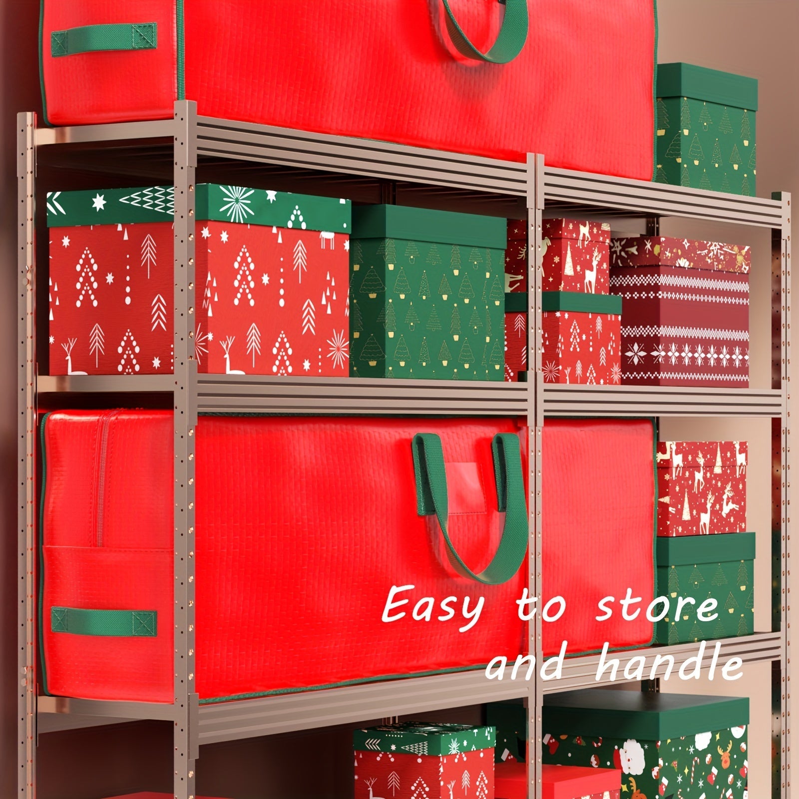 Large Capacity Foldable Storage Bag for Christmas Tree with Double Handles