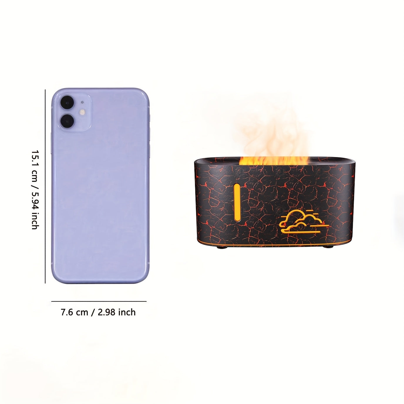 Portable USB Aromatherapy Humidifier with Colorful Atmosphere, 160ml