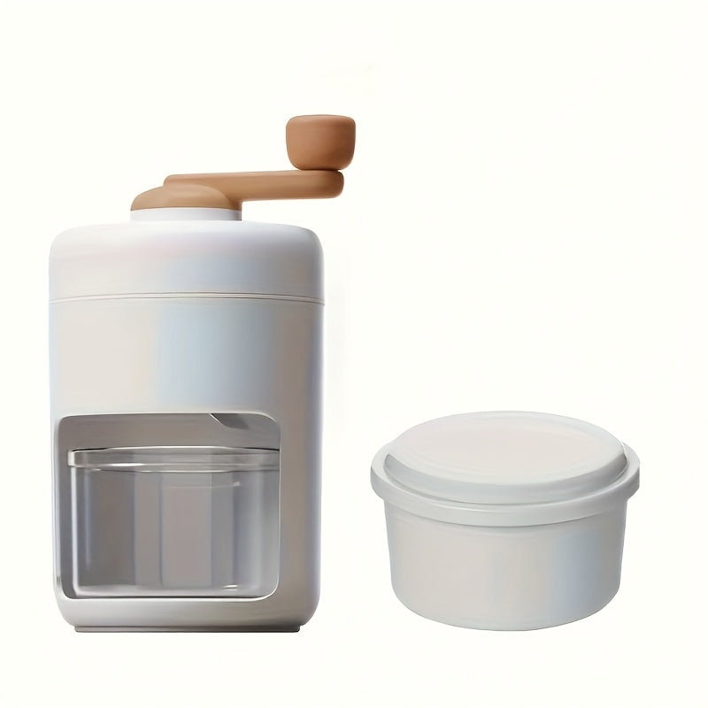 Uyda tayyorlangan yozgi shirinliklar va muzqaymoq uchun portativ qoʻlda muz maydalagich. Kuchli va oson tozalanadigan, smuzilar va roostertails uchun mukammal.