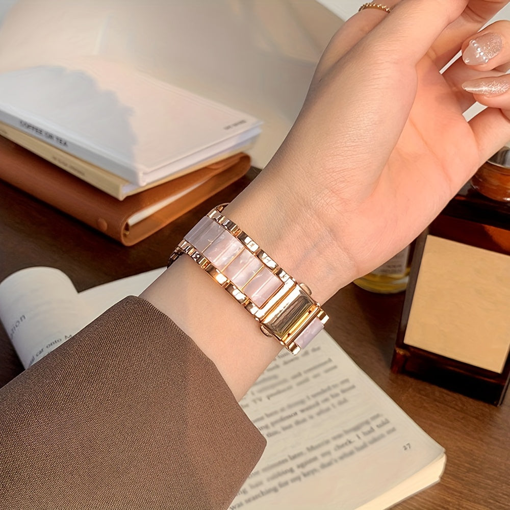 Stainless Steel and Resin Smartwatch Band for 38mm to 45mm Sizes