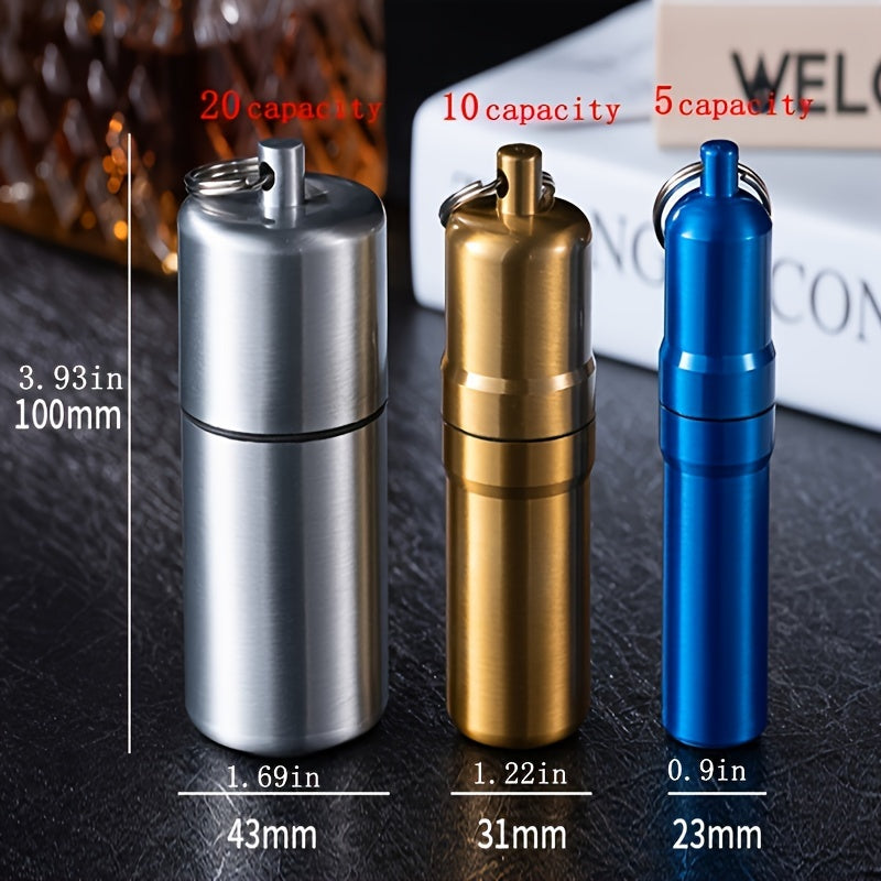 Large-Capacity Metal Cigarette Case Waterproof Moisture-Resistant Durable Holder