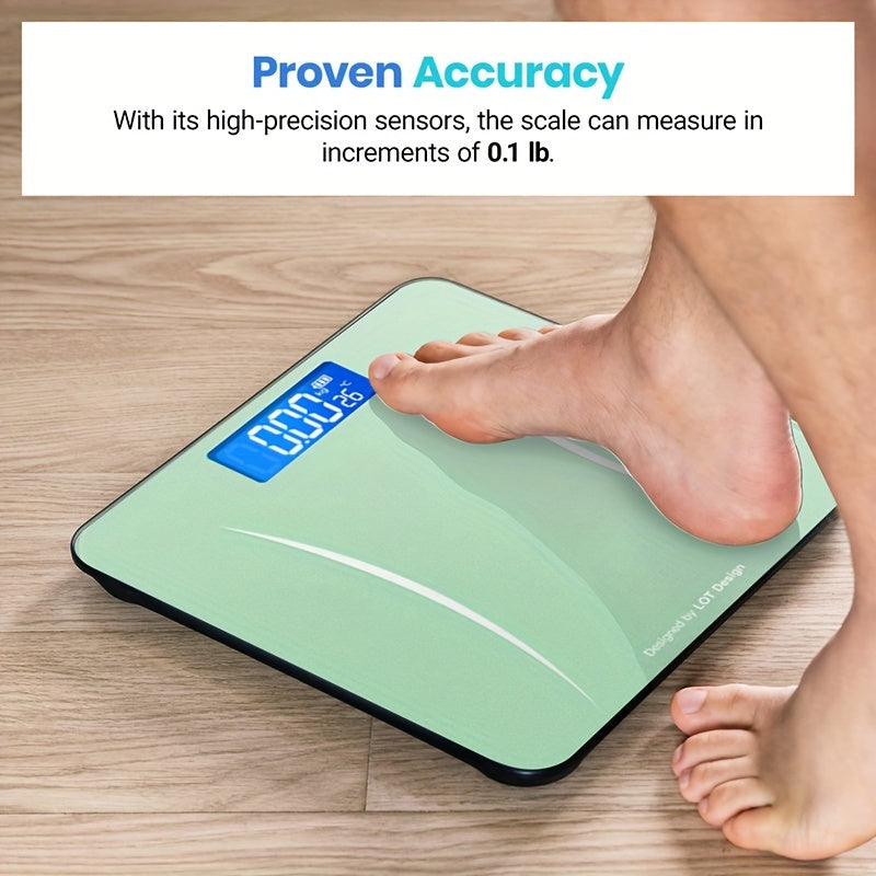 Цифровые напольные весы с высокой точностью, большим ЖК-дисплеем, экономящие место