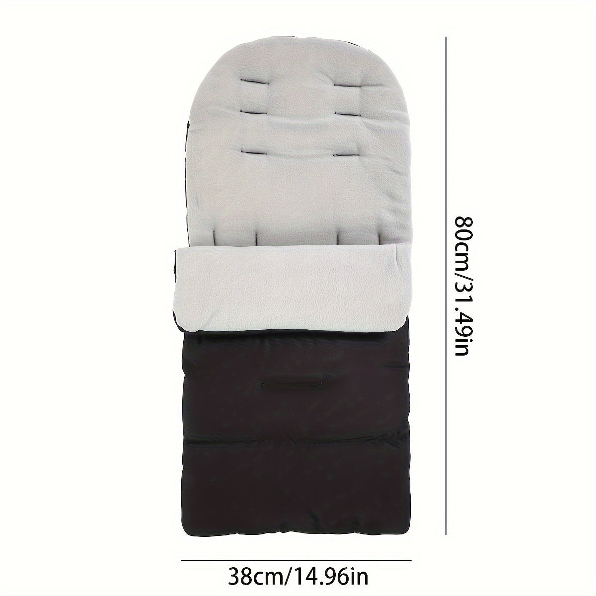 Baby Stroller Footmuff for Infants Warm Fleece Lined Bunting Bag with Thick Padding for 0-3 Years