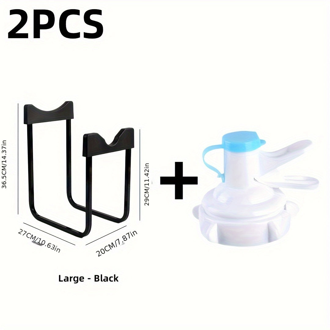 Metal Bucket Rack Space Saver for Kitchen Office Storage Easy to Assemble