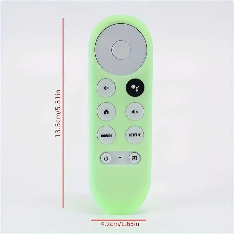 Glow-in-the-Dark Silicone Remote Control Case with Lanyard for Chromecast TV 2020