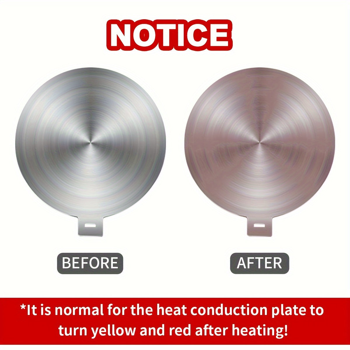 Stainless Steel Heat Transfer Plate with Removable Handle for Household Gas Stoves
