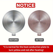 Stainless Steel Heat Transfer Plate with Removable Handle for Household Gas Stoves