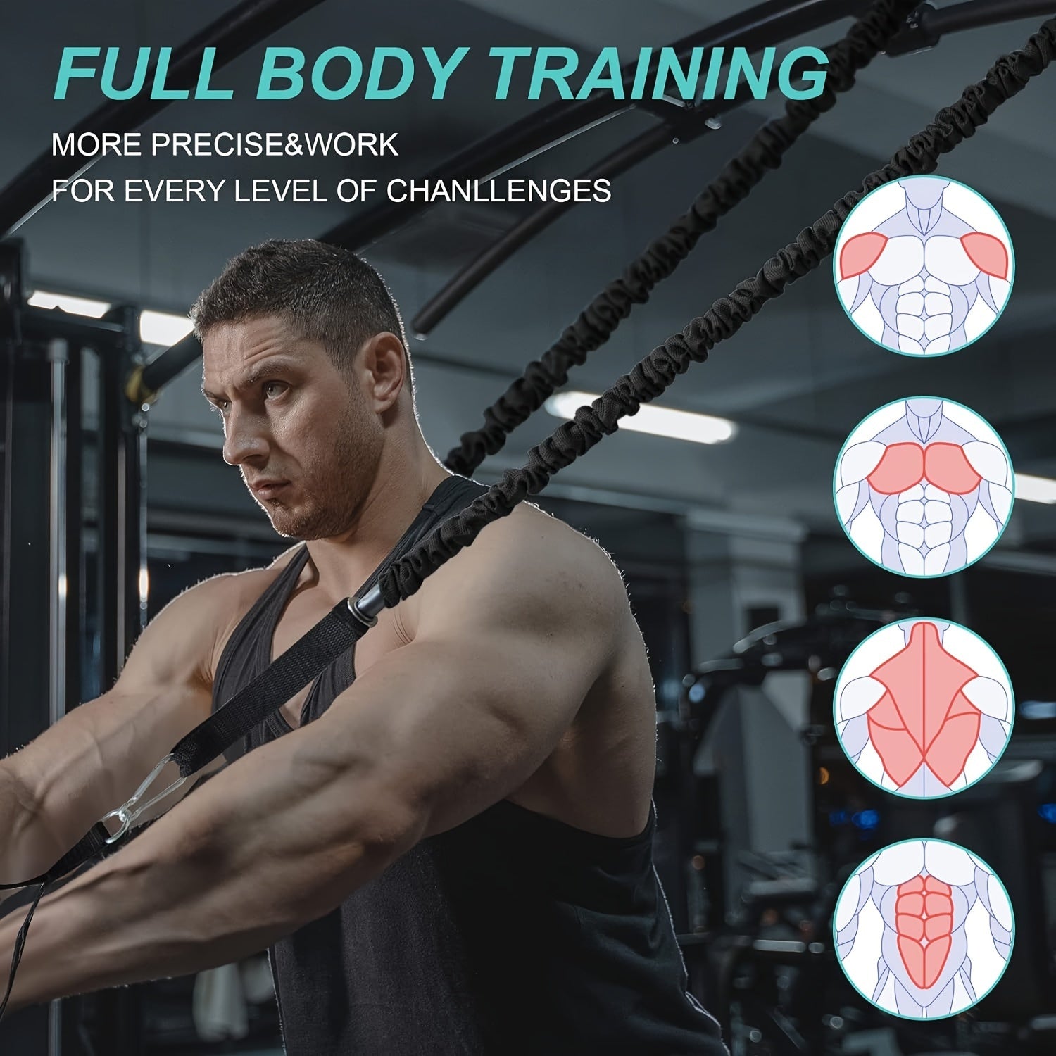 Portativ 11 ta qismlik Push Up taxtasi to'plami, uy sport zalida foydalanish uchun qarshilik tasmasi bilan, erkaklar va ayollar uchun professional kuch tayyorgarlik uskunasi