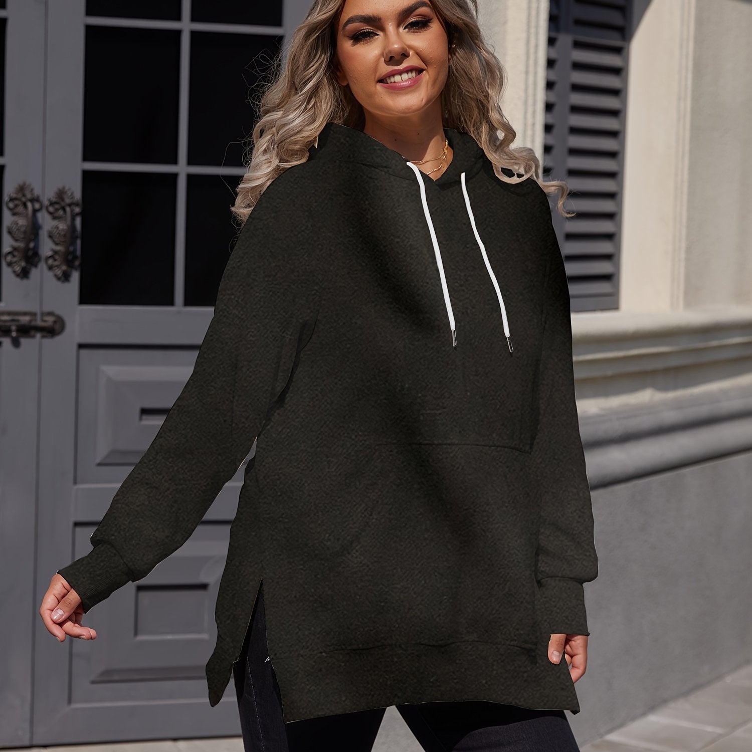 Sudadera con capucha de algodón de talla grande con cordón y estilo casual de manga larga

Source:
Plus Size Cotton Split Drawstring Hoodie Casual Long Sleeve Sweatshirt