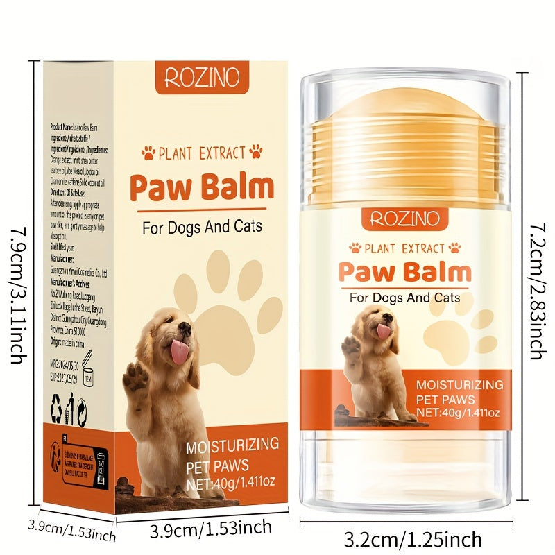 Pet Paw Balm for Dogs and Cats Hydrating Moisturizer 40g