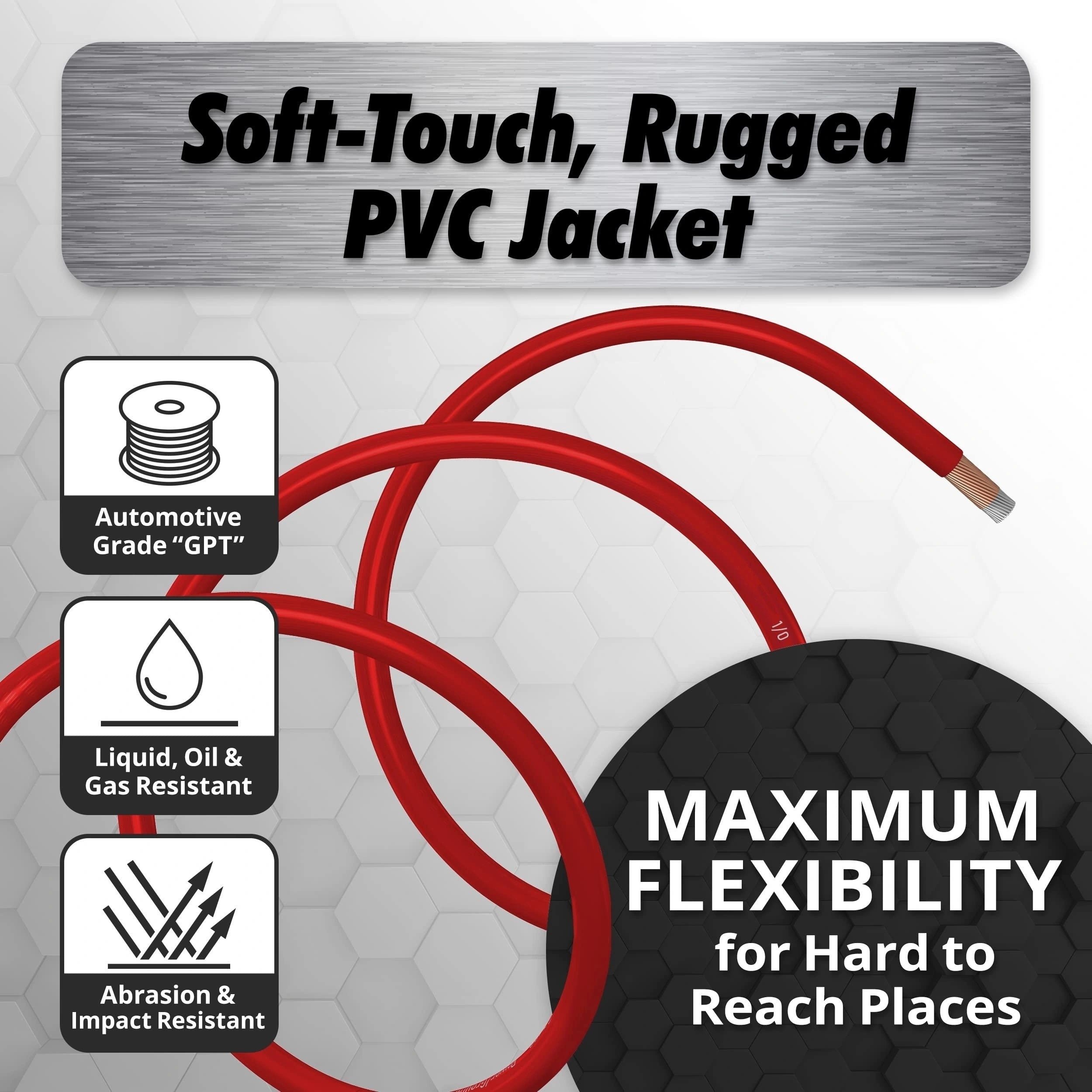 Car Ground Wire 7.62M Copper Clad Aluminum CCA 4AWG for Battery Speakers