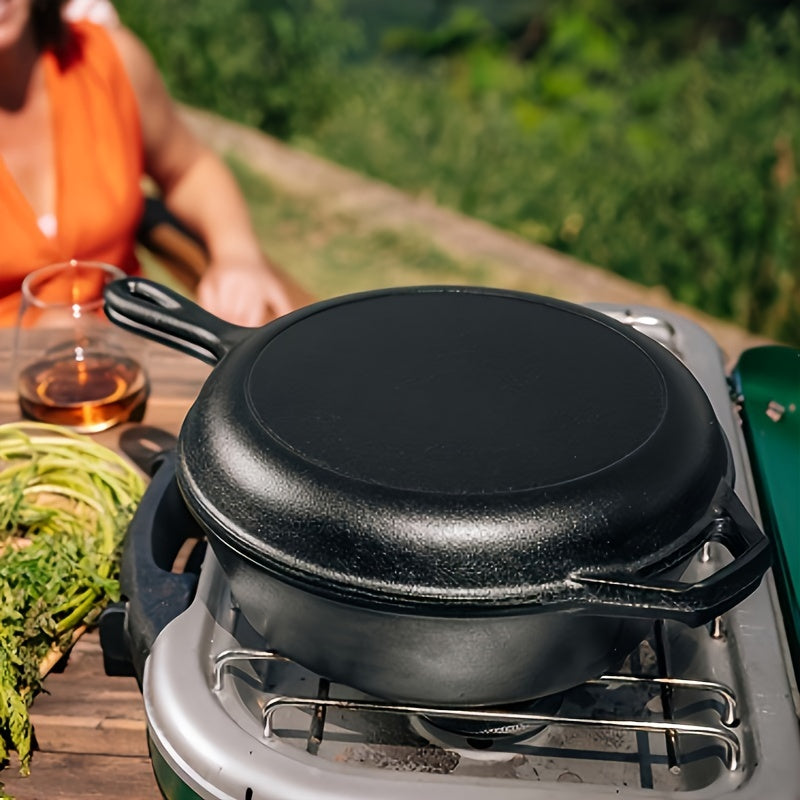 Qalayli 2-in-1 qozon pishirish va tabiatda yurish uchun bardoshli tashqi oshxona uskunasi