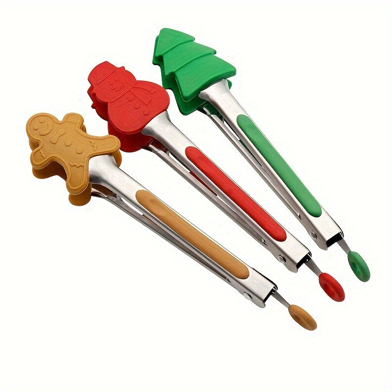 Stainless Steel Silicone Food Clip for Barbecue and Baking High Temperature Resistant Durable