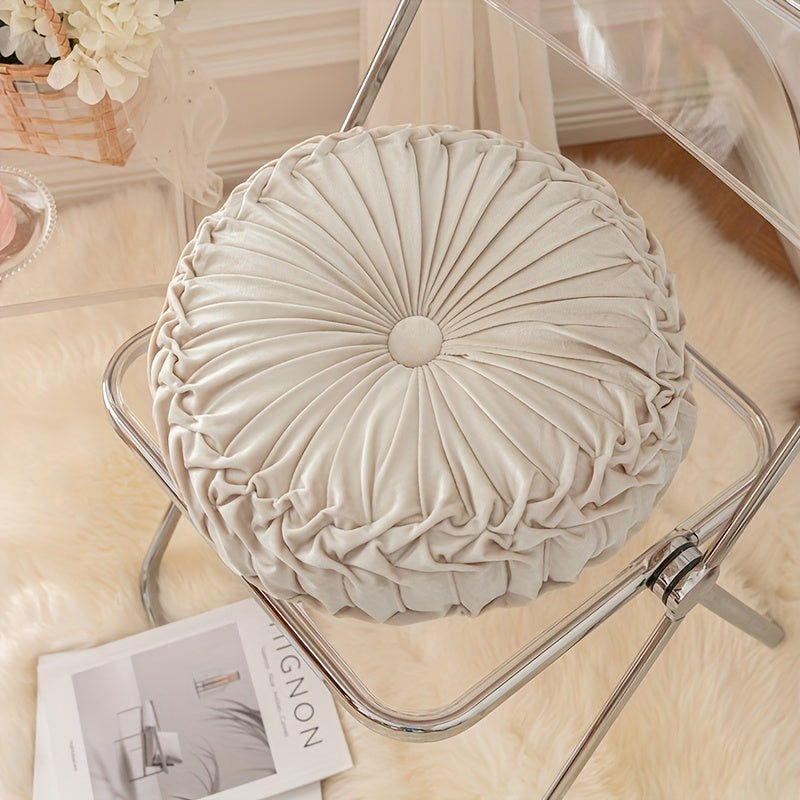 Velvet Pumpkin Pillow for Living Room Decor, Fall Autumn Cushion