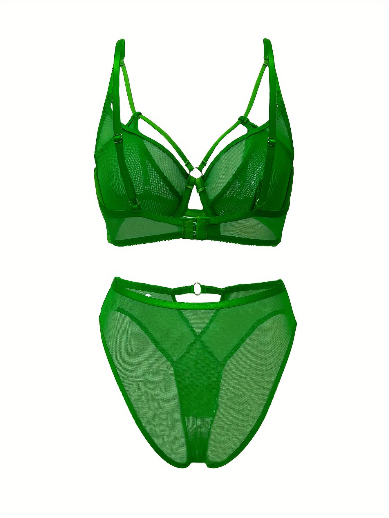 Ayollar uchun ingichka yelka tasmalari bilan sexy ichki kiyim to'plami.