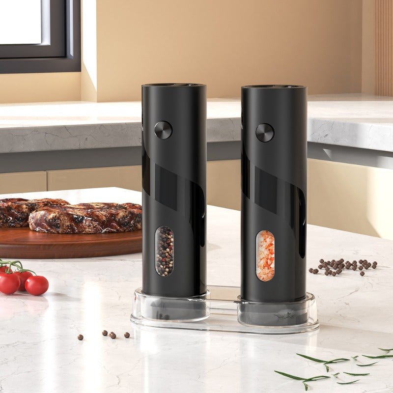 Electric Spice Grinder Set with 2 Replaceable Batteries Portable Kitchen Tool