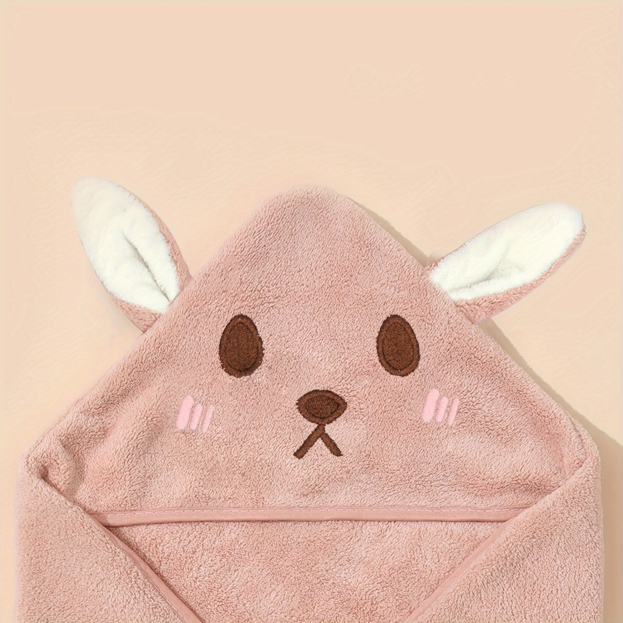 Kids Hooded Bath Towels Set Soft Cotton for Beach Bathroom Travel 2 Pack