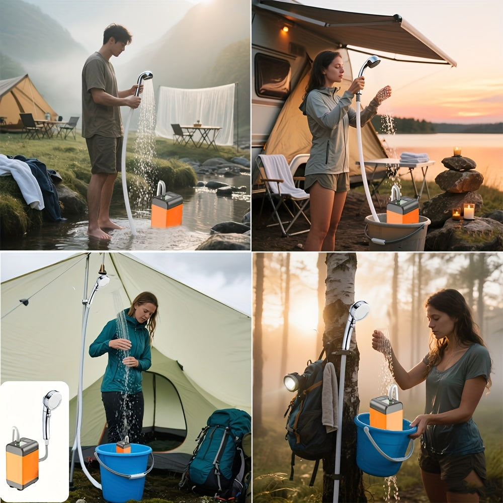Tashqi elektr shower bosh portativ yomgʻir showeri RV va qishloq joylar uchun