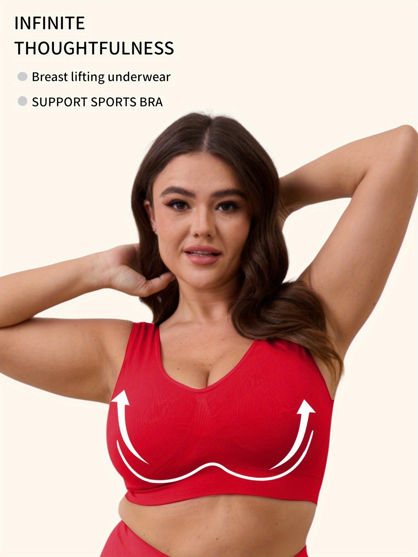 Women's Plus Size Seamless Breathable Sports Bras for Yoga Running 0XL-5XL