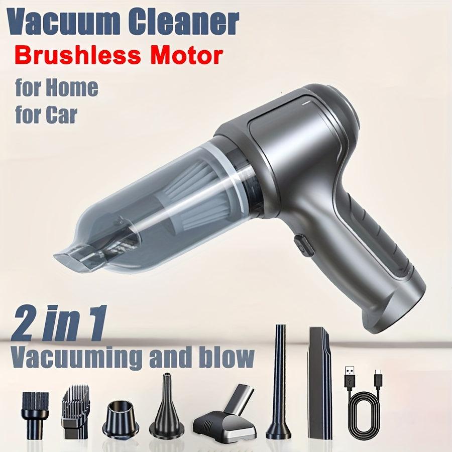 Qurilmali qo‘l bilan ishlash uchun quvvatli quruq va nam tozalash uchun portativ changyutgich, qayta zaryadlanuvchi batareyali