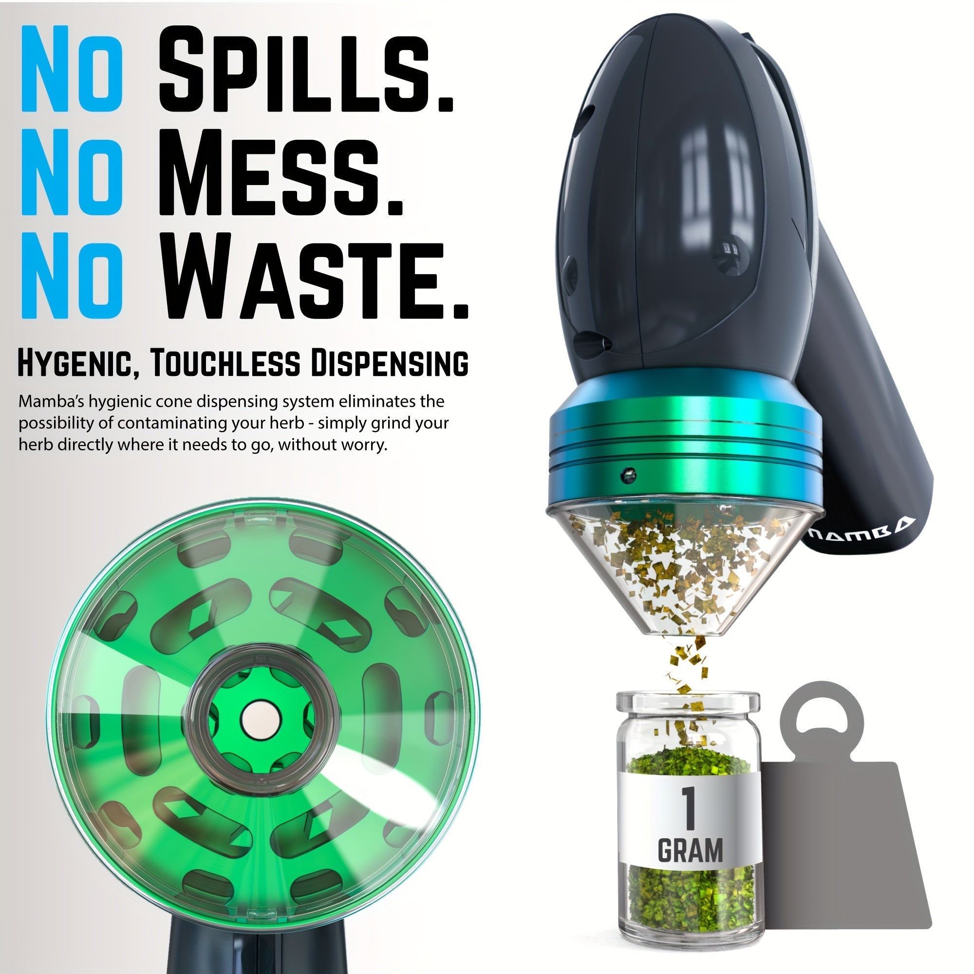 Rechargeable Electric Grinder for Vegetables and Leaves Portable Kitchen Tool