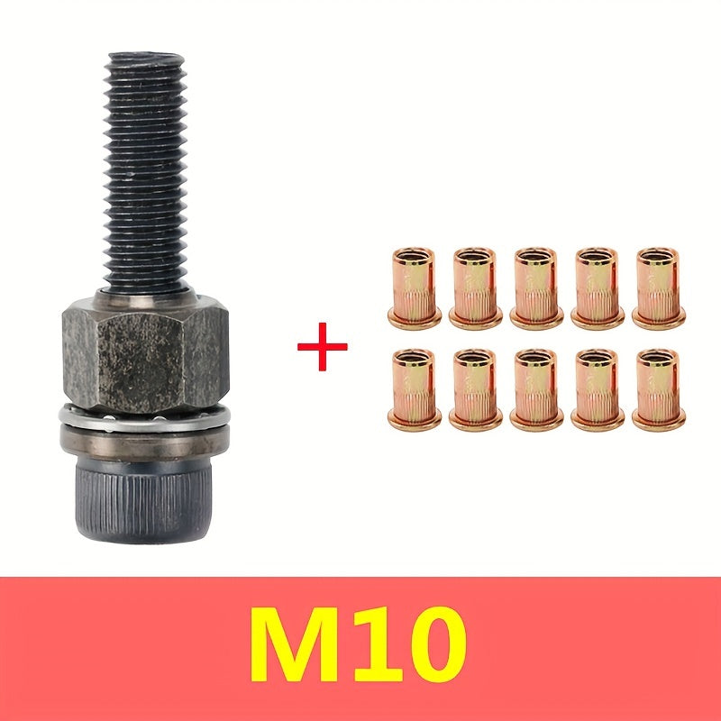 Manual Rivet Nut Tool for Thin Iron Skin Carbon Steel Easy to Use
