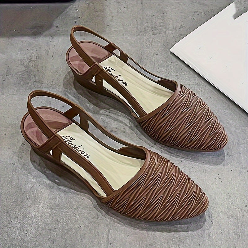 Women's PVC Jelly Shoes Waterproof Non-slip Casual High Heels