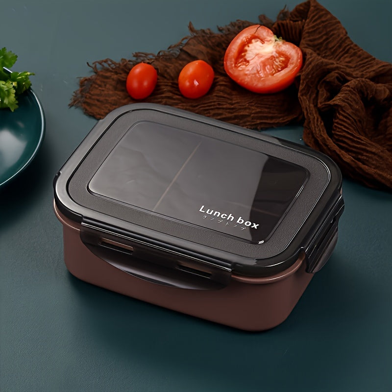 Katta 1200ml mikroto‘lqinli pechga mos tushadigan tushlik qutisi, 2 ta bo‘lakli, oziq-ovqat uchun PP, maktab va ish uchun