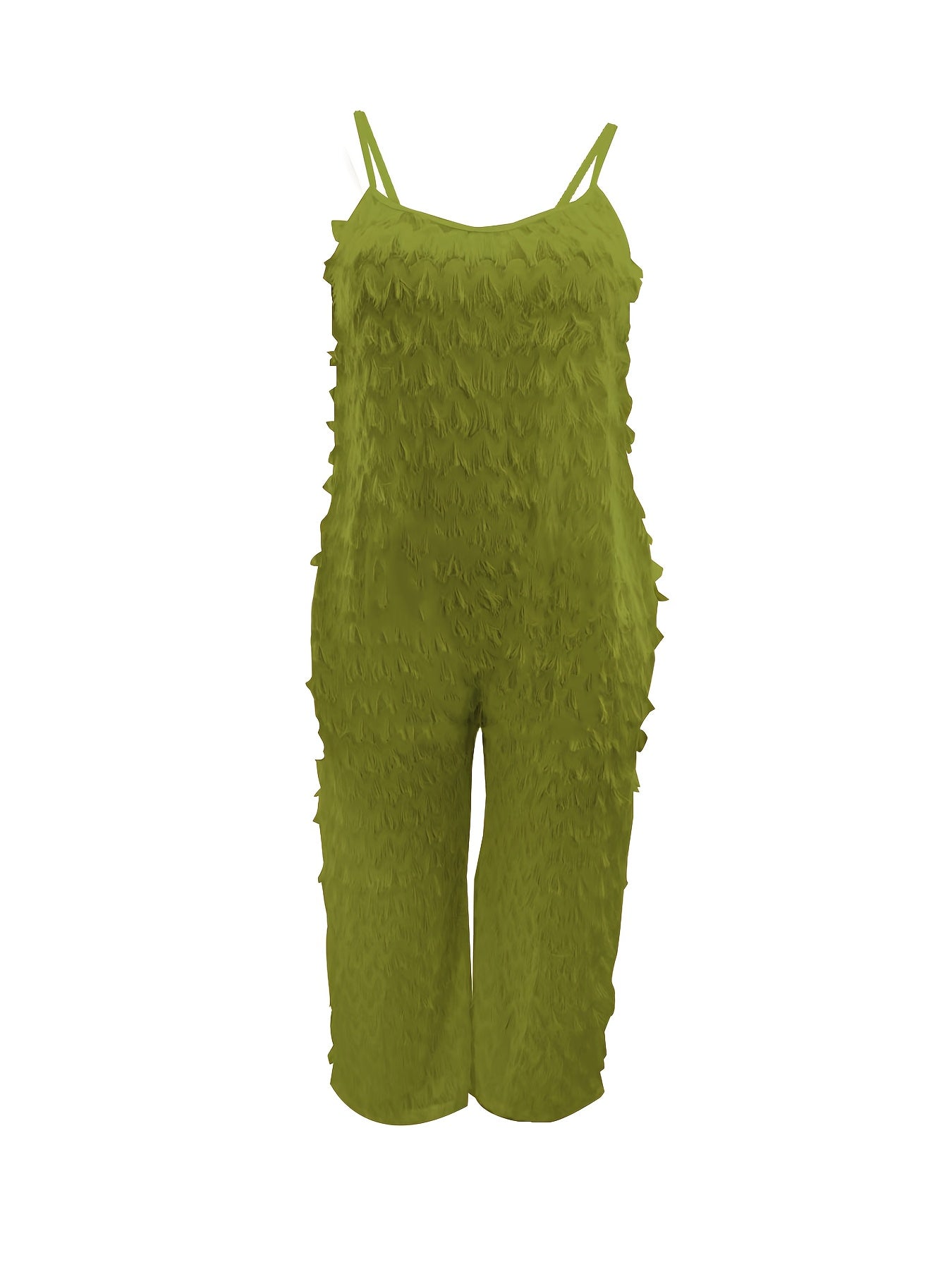 Plus Size Women's Jumpsuit Oversized Wide Strap Bodysuit