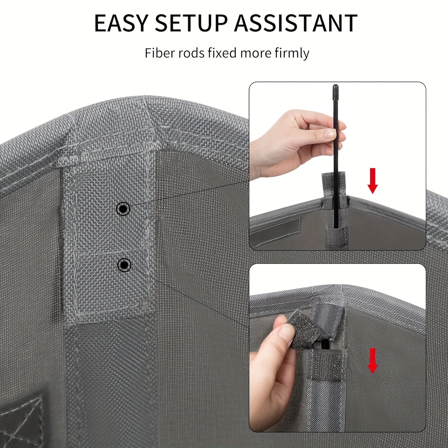 Fabric Laundry Basket Collapsible 60L with Lid Handle Storage Organizer