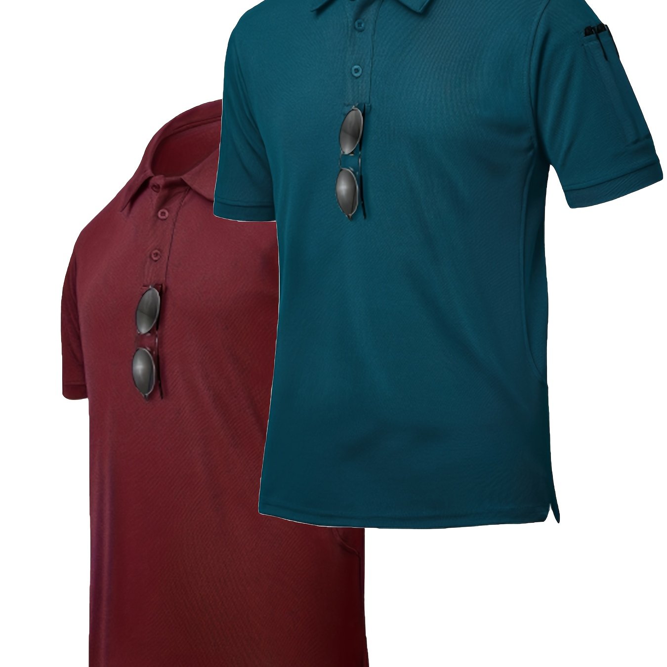 Camisas casuales para hombres, tela transpirable y elástica, verano, botones, color sólido