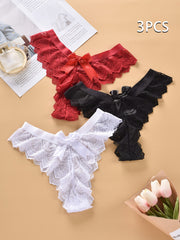 Women's Lace Thongs Sexy Comfortable Breathable Stretch Intimates