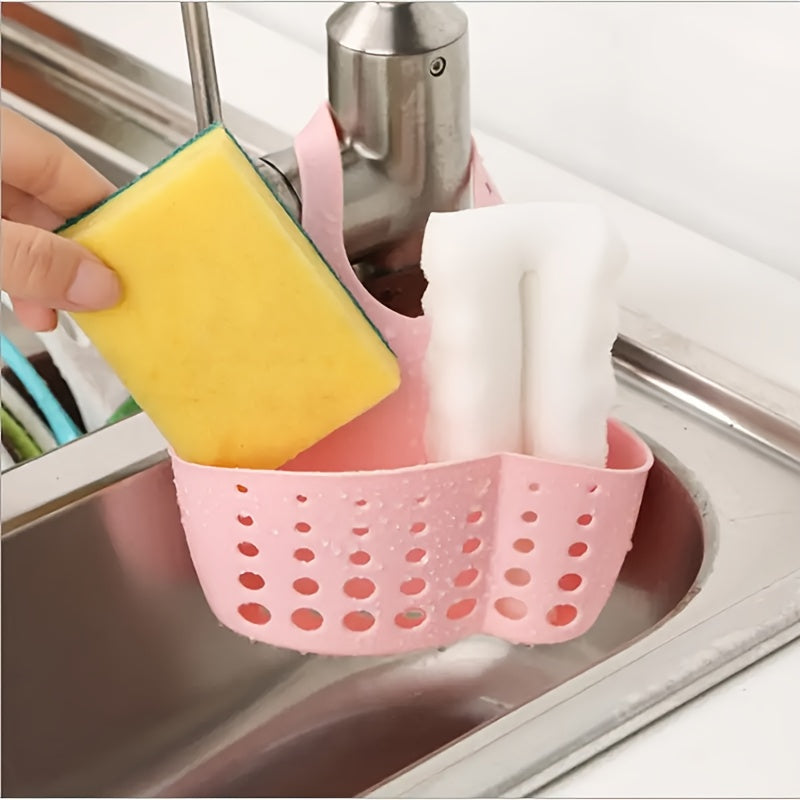 Adjustable Sink Caddy Organizer for Sponges Brushes and Soaps with Drainage