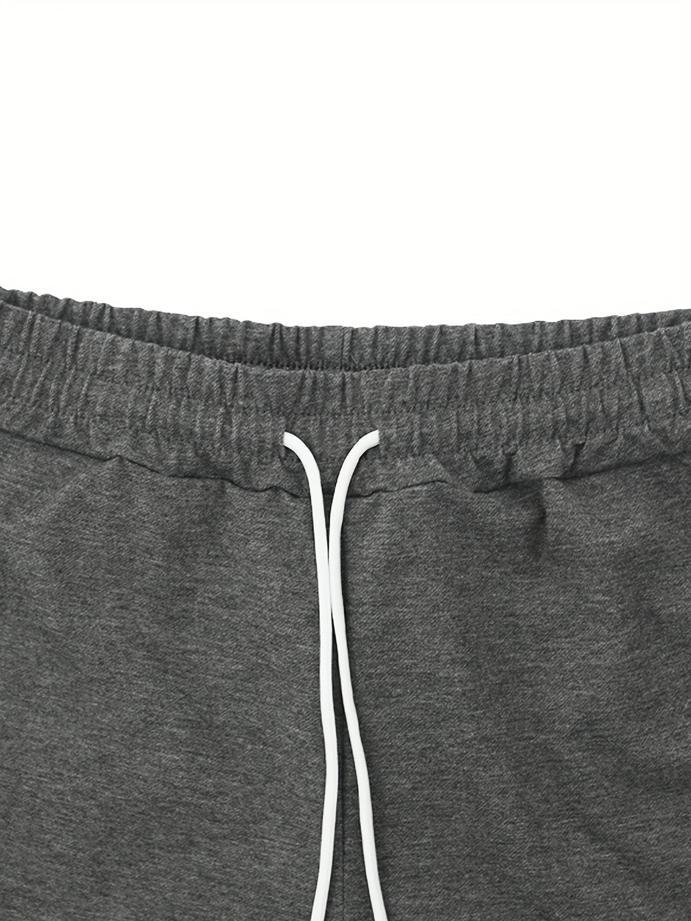 Men's Summer Sports Suit Short Sleeve Polyester Solid Color Casual Athletic Set