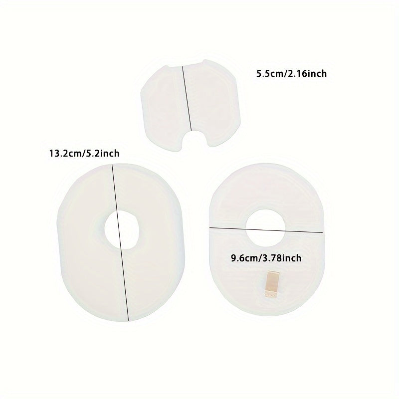 Set of 3 Vacuum Filter Replacement Post Foam Felt for Handheld Vacuum