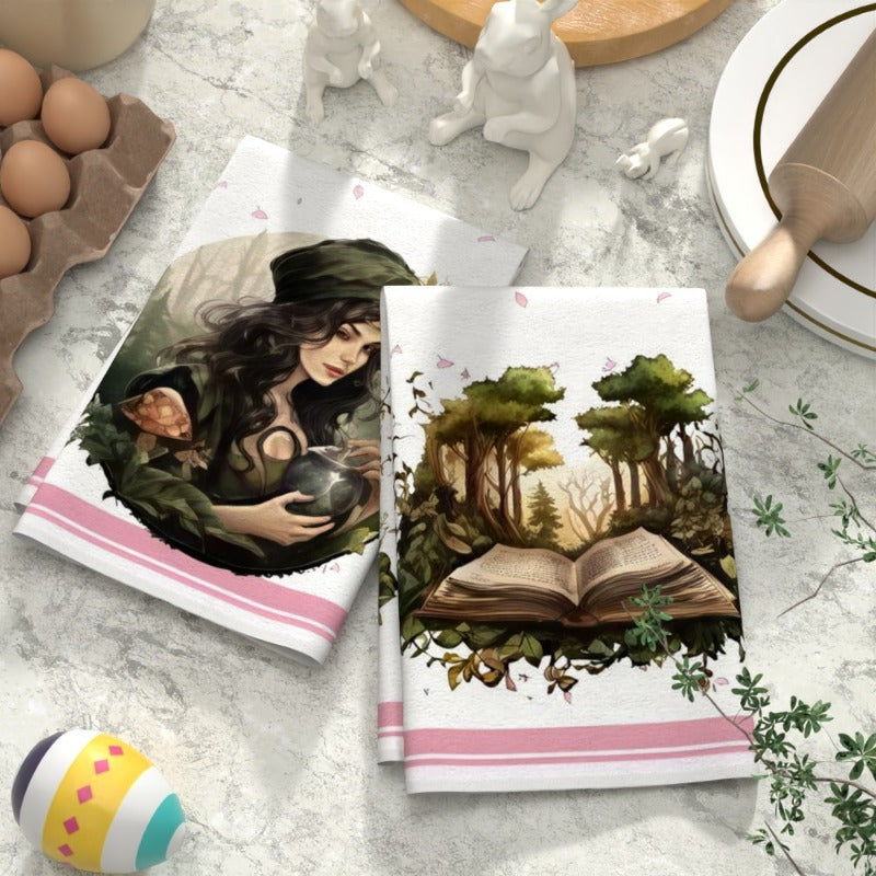 Easter Kitchen Towels Set 18x66cm Soft Absorbent Decorative Cleaning