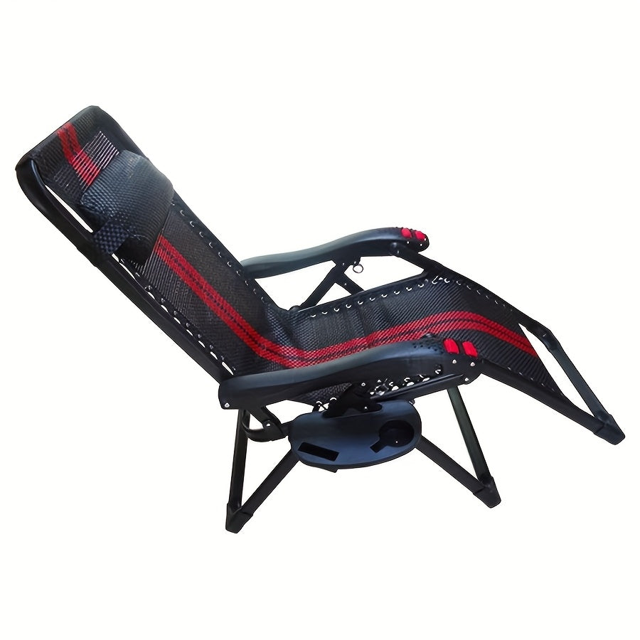 Portavasos para sillón ovalado con ranura para teléfono y bandeja para snacks, negro