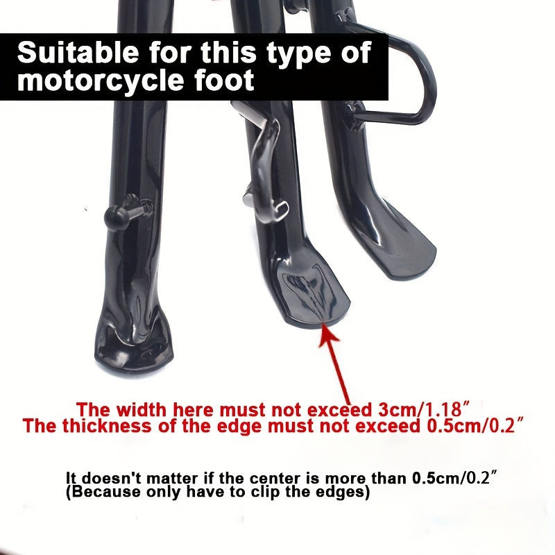 Motorcycle Support Paddle Non-Slip Side Support Pad for Stability and Comfort