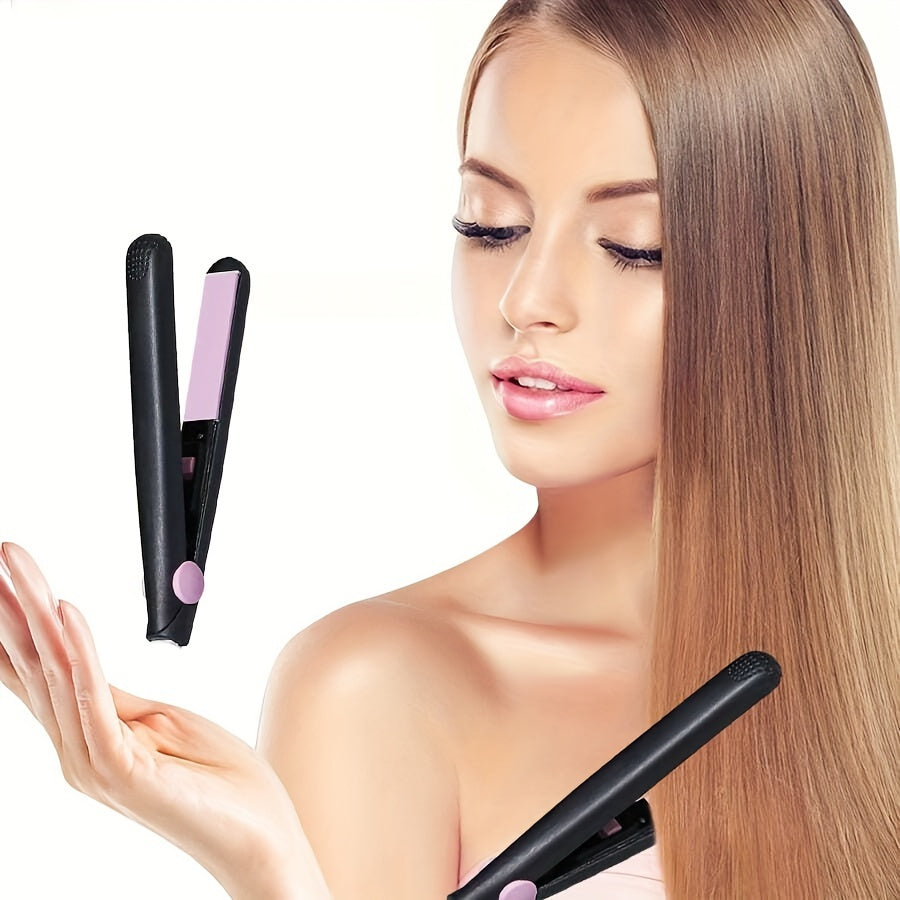 2-in-1 Mini Wave Style Curling Iron and Flat Iron Ceramic Hair Curler 110V 220V