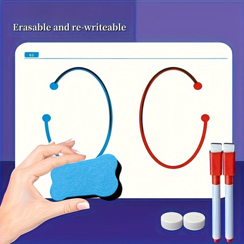 20-Pack Educational Practice Boards for Motor Skills and Hand-Eye Coordination, Reusable Cardboard