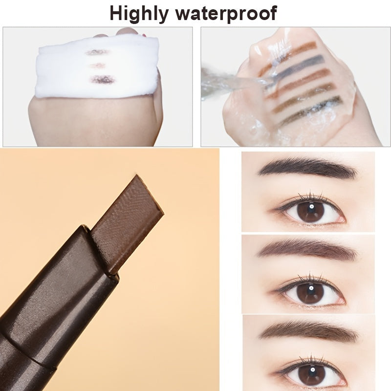 Women Waterproof Natural Makeup Double Head Eyebrow Pencil Multi-Color Long-Lasting