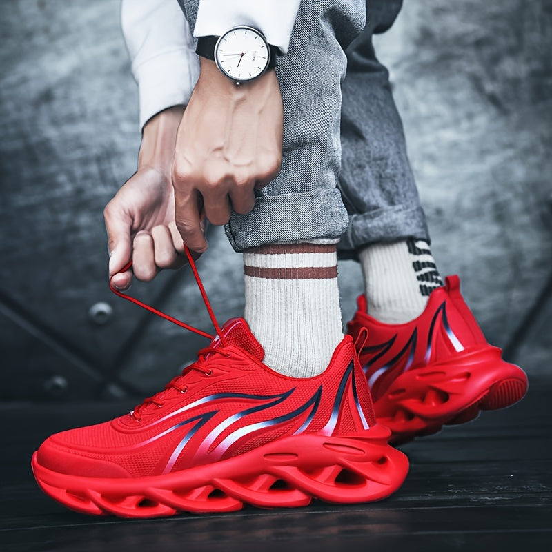 Men's Casual Sneakers All-Season Lace-Up EVA Sole Fabric Upper