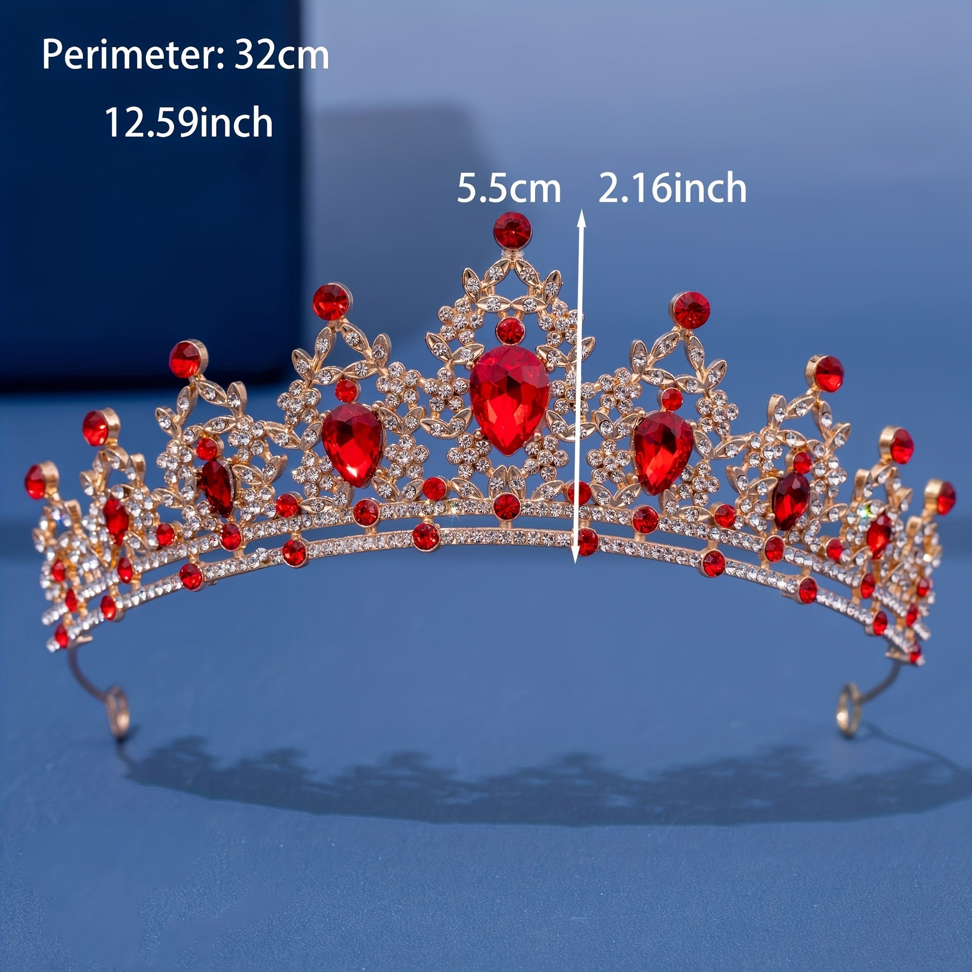 Rhinestone Crown Hairband for Bridal Weddings Parties Cosplay and Costumes